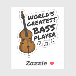 Der größte Bass-Spieler der Welt, Double Bassist F Aufkleber