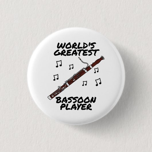 Der größte Bassonspieler der Welt, der Bassoonist Button (Vorderseite)