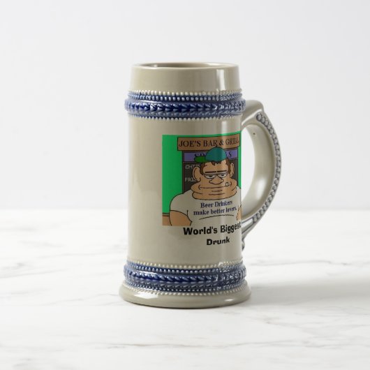 Der größte betrunkene Stein der Welt Bierglas (VorderseiteRechts)