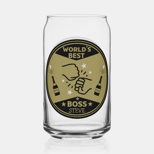 Der größte Boss der Welt Dosenglas (Vorderseite)