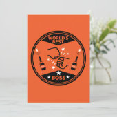 Der größte Boss der Welt Feiertagskarte (Stehend Vorderseite)