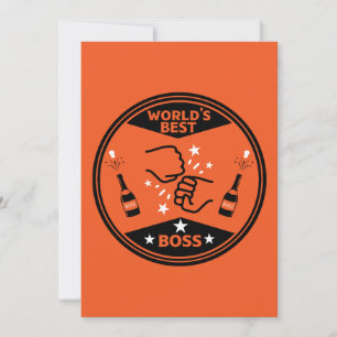 Der größte Boss der Welt Feiertagskarte