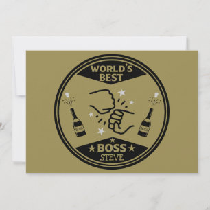 Der größte Boss der Welt Feiertagskarte