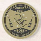 Der größte Boss der Welt Getränkeuntersetzer (Vorne)