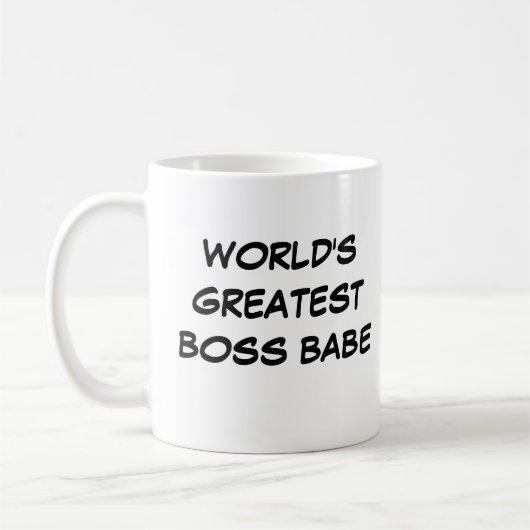 "Der größte Boss der Welt" Kaffeetasse (Links)