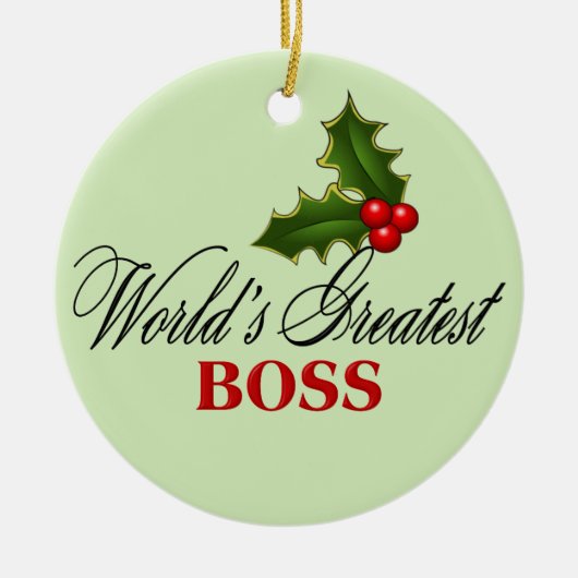 Der größte Boss der Welt Keramikornament (Vorne)