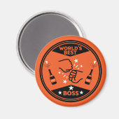 Der größte Boss der Welt Magnet (Vorderseite/Rückseite)