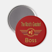 Der größte Boss der Welt Magnet (Vorderseite/Rückseite)