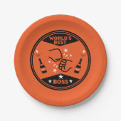 Der größte Boss der Welt Pappteller (Vorderseite)