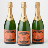 Der größte Boss der Welt Schaumweinetikett (Flaschen)