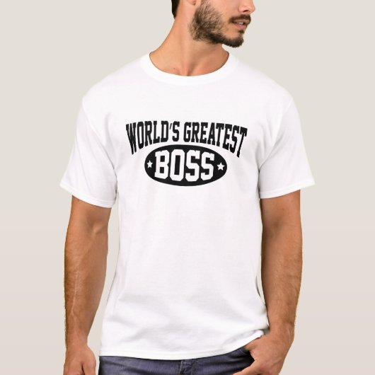 Der größte Boss der Welt T-Shirt (Vorderseite)