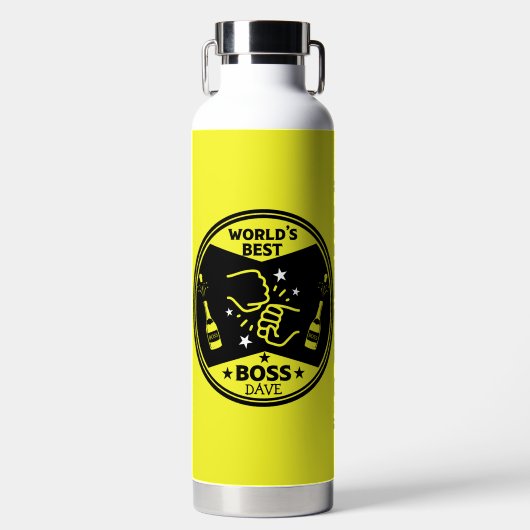 Der größte Boss der Welt Trinkflasche (Vorderseite)