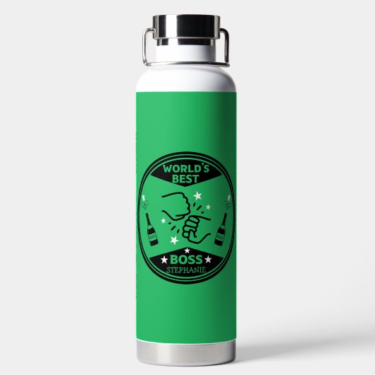 Der größte Boss der Welt Trinkflasche (Rückseite)