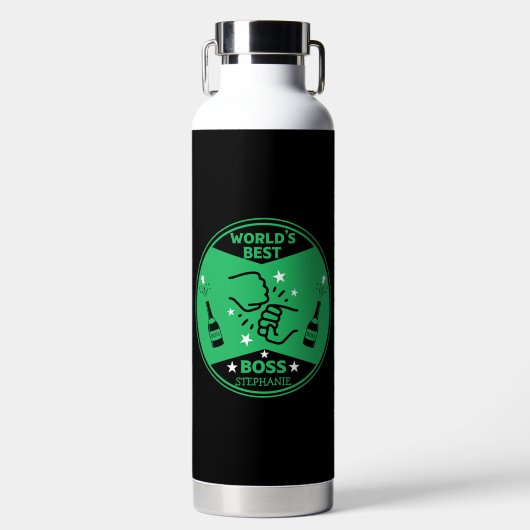 Der größte Boss der Welt Trinkflasche (Vorderseite)