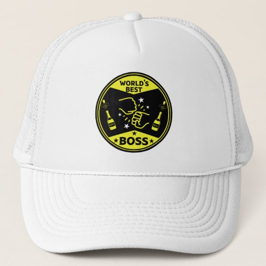 Der größte Boss der Welt Truckerkappe (Vorderseite)