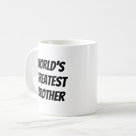 Der größte Bruder der Welt Kaffeetasse (Vorderseite Links)