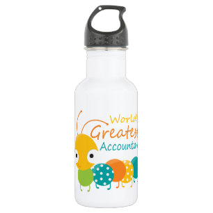 Der größte Buchhalter der Welt Edelstahlflasche