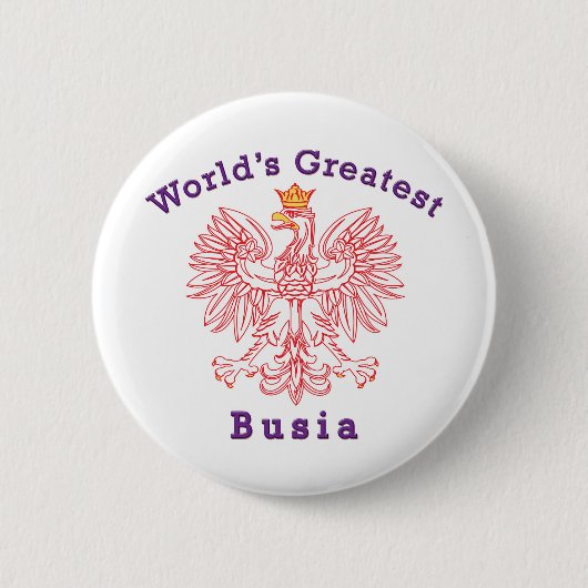 Der größte Busia-Adler der Welt Button (Vorderseite)
