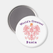 Der größte Busia-Adler der Welt Magnet (Vorderseite/Rückseite)