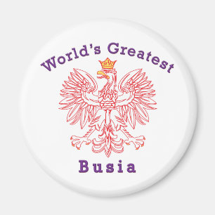 Der größte Busia-Adler der Welt Magnet