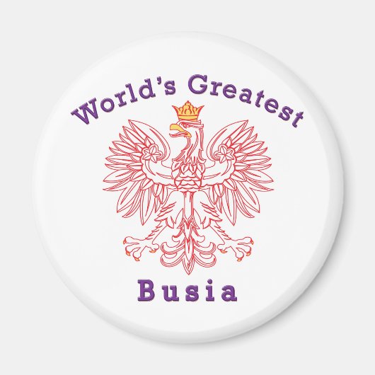 Der größte Busia-Adler der Welt Magnet (Vorne)