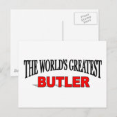 Der größte Butler der Welt Postkarte (Vorne/Hinten)
