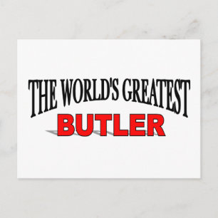 Der größte Butler der Welt Postkarte