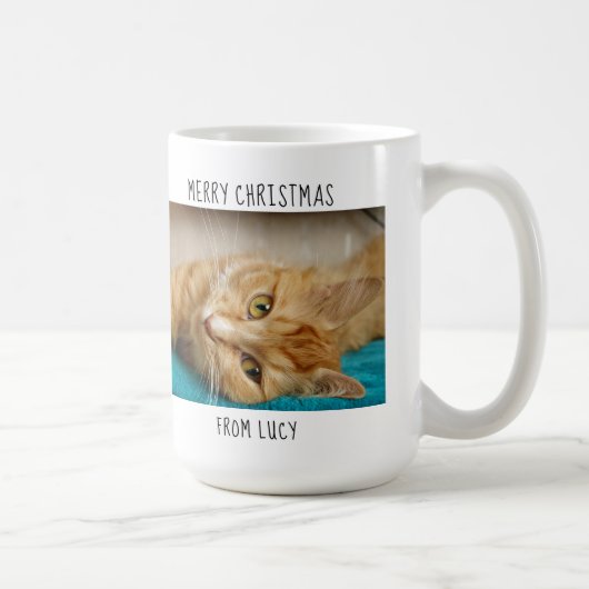 Der größte Cat-Vater der Welt - Weihnachts-Foto Kaffeetasse (Rechts)