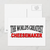 Der größte Cheesemaker der Welt Postkarte (Vorne/Hinten)