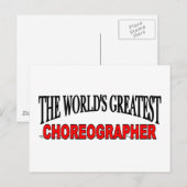 Der größte Choreograf der Welt Postkarte (Vorne/Hinten)