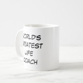 "Der größte Coach der Welt" Kaffeetasse (Vorderseite Links)