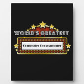 Der größte Computerprogrammierer der Welt Fotoplatte (Vorderseite)