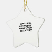 DER GRÖSSTE COMPUTERWISSENSCHAFTLER DER WELT KERAMIK ORNAMENT (Links)
