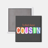 Der größte Cousin der Retro-Welt Magnet (Vorderseite/Rückseite)