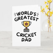 Der größte Cricket-Papa der Welt Karte (Gelbe Blume)