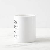 "Der größte Curling-Partner der Welt" Kaffeetasse (Mittel)