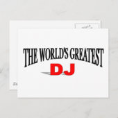 Der größte DJ der Welt Postkarte (Vorne/Hinten)