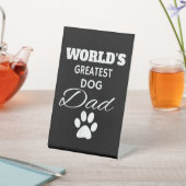 Der größte DOG Vater T Shirt der Welt, Liebe mein Sockelschild (In SItu)