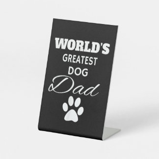 Der größte DOG Vater T Shirt der Welt, Liebe mein  Sockelschild