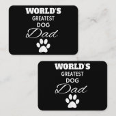 Der größte DOG Vater T Shirt der Welt, Liebe mein Visitenkarte (Vorne/Hinten)