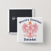 Der größte Dziadzi-Adler der Welt Button (Vorne & Hinten)
