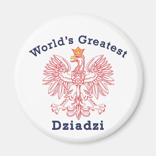 Der größte Dziadzi-Adler der Welt Magnet (Vorne)
