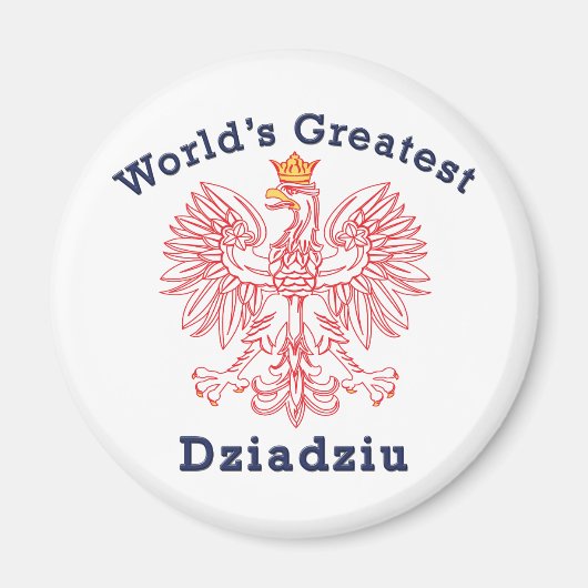 Der größte Dziadziu-Adler der Welt Magnet (Vorne)