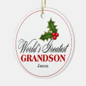 Der größte Enkel der Welt Keramikornament (Links)