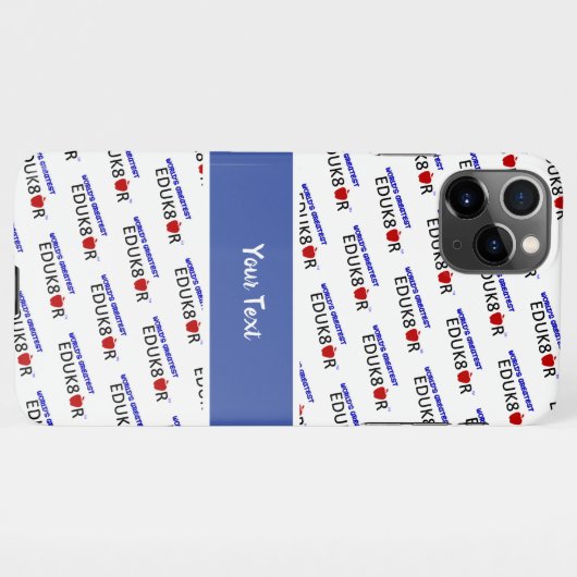 Der größte Erzieher der Welt iPhone Hülle (Rückseite (Horizontal))