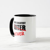 Der größte Farmer-Funny-Vatertag der Welt Tasse (Vorderseite Links)