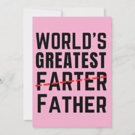 DER GRÖSSTE FARTER DER WELT - VATER - VATER - VATE FEIERTAGSKARTE