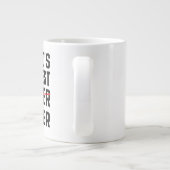 DER GRÖSSTE FARTER DER WELT - VATER - VATER - VATE Jumbo-Tasse (Rückseite)