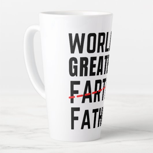 DER GRÖSSTE FARTER DER WELT - VATER - VATER - VATE MILCHTASSE (Linke Ecke)