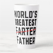 DER GRÖSSTE FARTER DER WELT - VATER - VATER - VATE MILCHTASSE (Vorderseite)